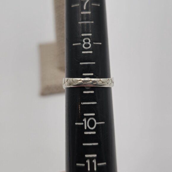 Size 9 Sterling Silver Handmade Debbie Name Scrolled Ring A3068 - Picture 6 of 8